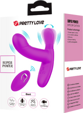 Pretty Love Geri Rechargeable 12 Function G Spot & Clitoral Vibrator Purple G-Spot Vibrators